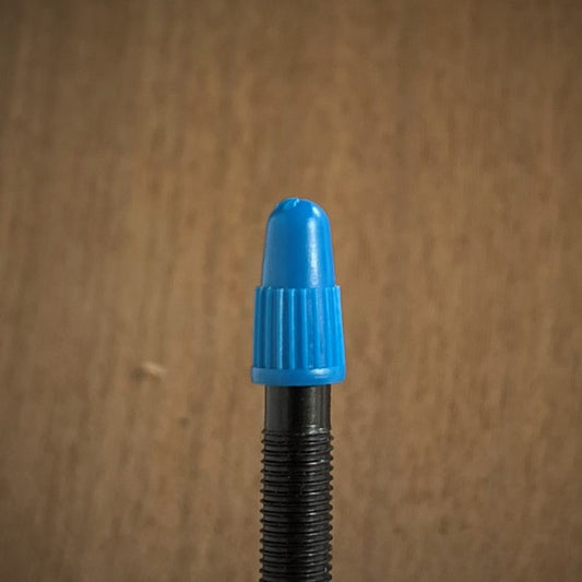 Blue - Original BCM Plastic Colored Presta Valve Cap / Dust Caps / 4 or 12 Pack