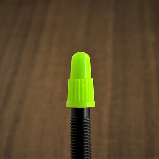 Lime Green - Original BCM Plastic Colored Presta Valve Cap / Dust Caps / 4 or 12 Pack