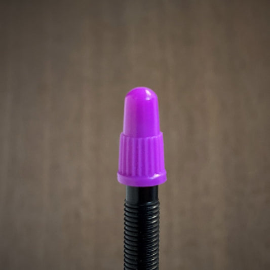 Purple - Original BCM Plastic Colored Presta Valve Cap / Dust Caps / 4 or 12 Pack