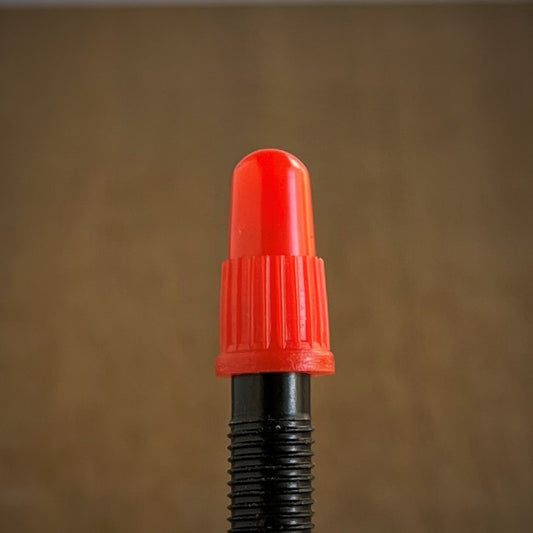 RED - Original BCM Plastic Colored Presta Valve Cap / Dust Caps / 4 or 12 Pack