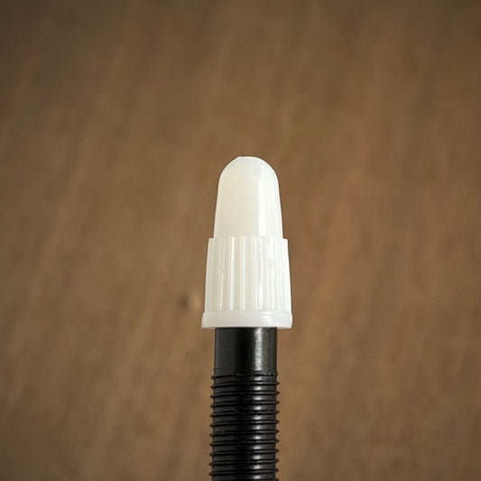 Ice White - Original BCM Plastic Colored Presta Valve Cap / Dust Caps / 4 or 12 Pack
