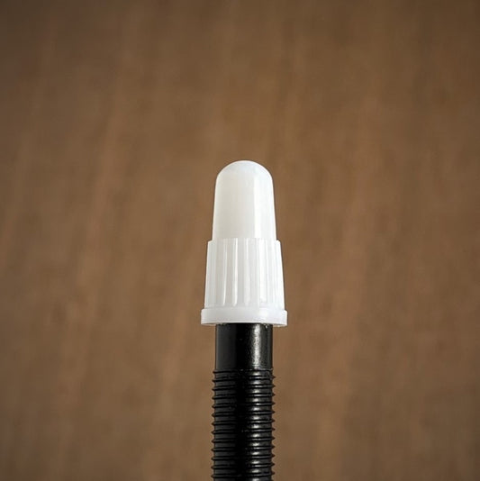 White - Original BCM Plastic Colored Presta Valve Cap / Dust Caps / 4 or 12 Pack